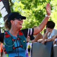 ANGELA CONQUERED THE OPEN WATER SWIM AT IM 70.3 MUNCIE