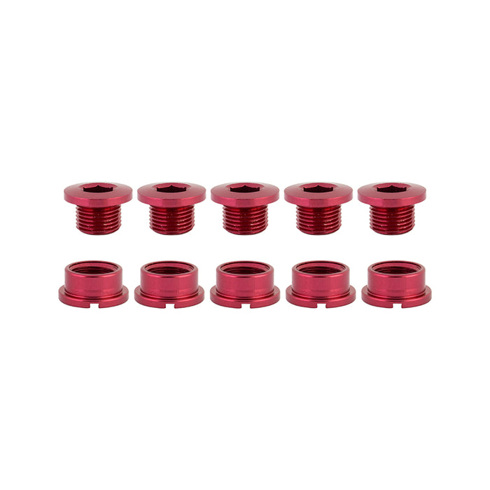Origin8 Alloy Single Speed Chainring Bolts Red