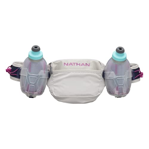 Nathan Trail Mix Plus 3.0 Insulated Hydration Belt Vapor Grey/Magenta