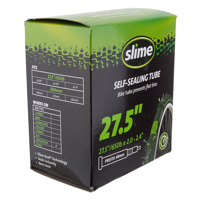 Slime Presta Valve Self Sealing Inner Tube 27.5x2.00-2.40 48mm