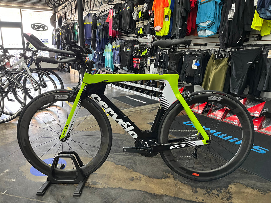 Cervelo P3 Shimano Ultegra Di2 - ZIPP 404 Firecrest - Fluoro/Black/Black 2019