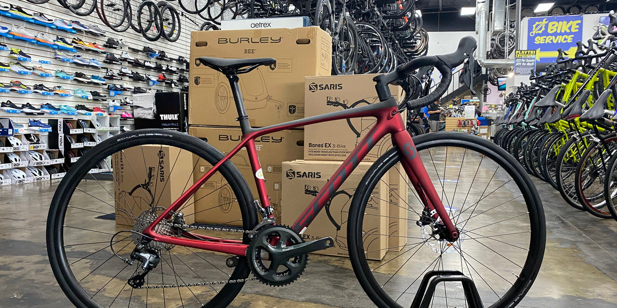 Scott Addict 30 Disc Shimano Tiagra 10 Speed - Red 2021 — Playtri  Colleyville