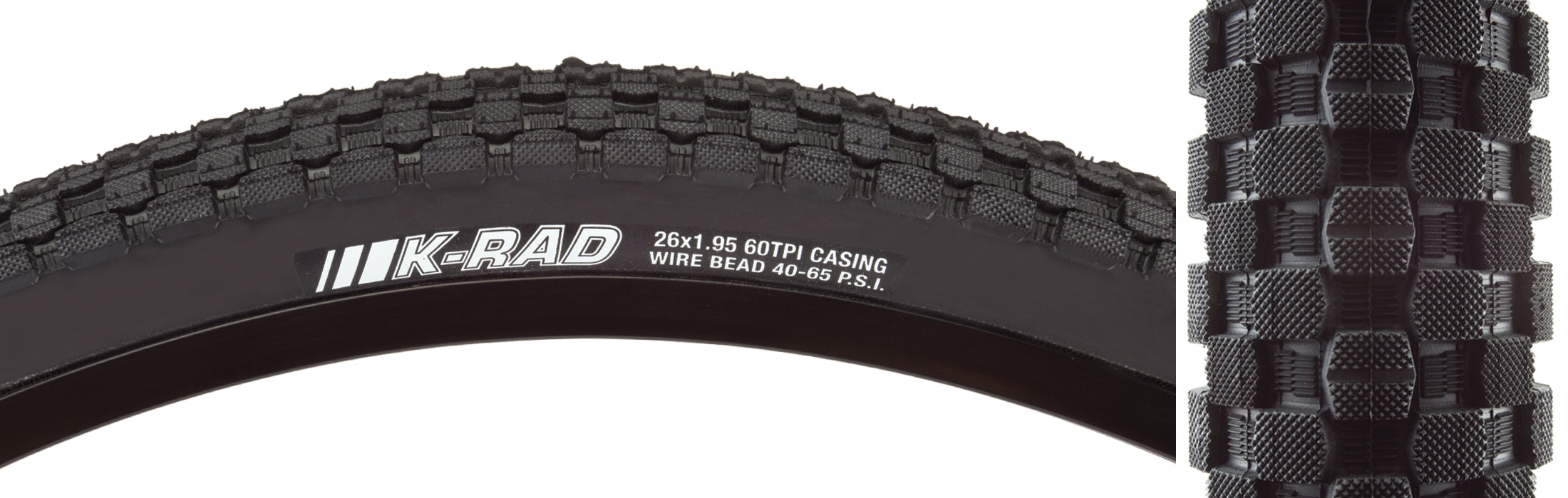 Kenda K-Rad 26 x 1.95 Bicycle Tire