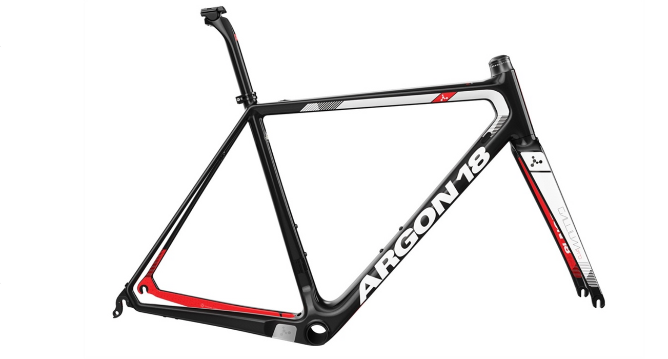 Argon 18 Gallium Pro Frameset - Black/White 2019