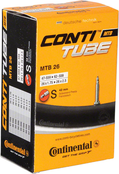 Continental Presta Valve Inner Tube 26x1.75-2.50 42mm