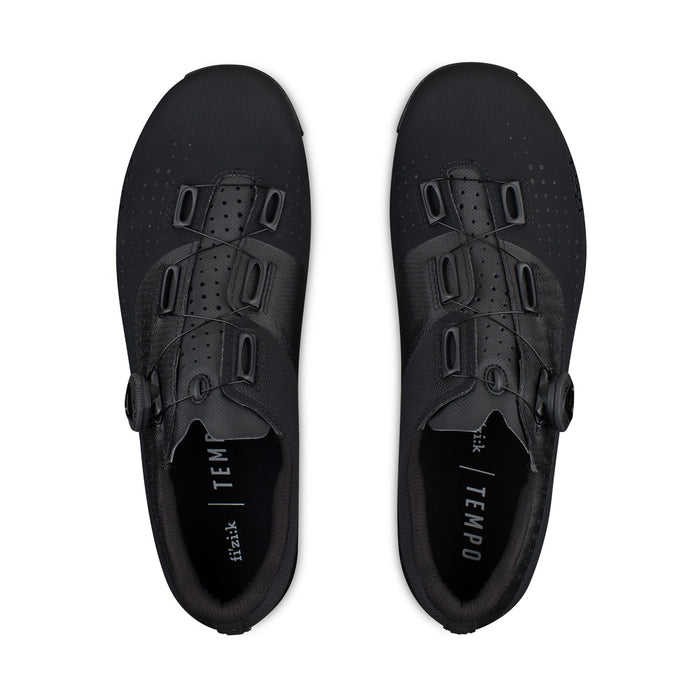 Fizik Men's Tempo Overcurve R4 Wide Cycling Shoes Black/Black