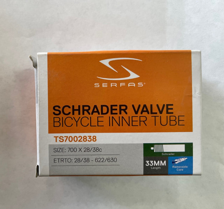Serfas Schrader Valve Inner Tube 700x28-38c 33mm
